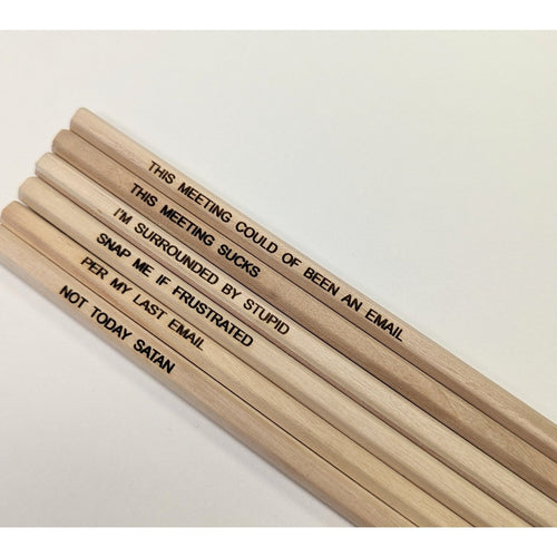Funny Office Work HB Pencils - My Family Rulers