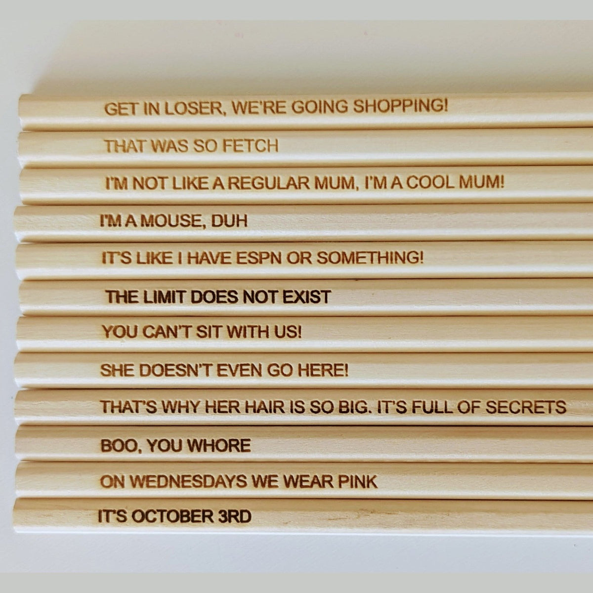 Movie/TV Quote Pencils My Family Rulers