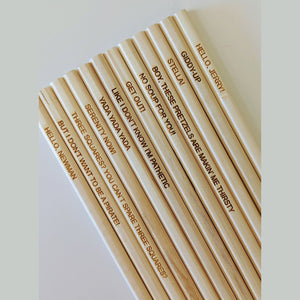 Movie/TV Quote Pencils - My Family Rulers