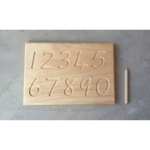 Wooden Number Tracing Board - My Family Rulers