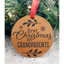 Load image into Gallery viewer, Grandparents First Christmas Bauble - My Family Rulers