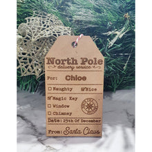 Load image into Gallery viewer, Santa Claus Gift Tag - Pre-Filled - My Family Rulers