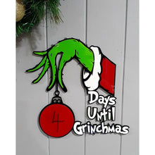Load image into Gallery viewer, Hand Holding Bauble Sign - Christmas Countdown - My Family Rulers