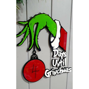 Hand Holding Bauble Sign - Christmas Countdown - My Family Rulers