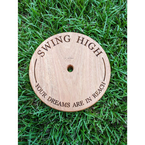 Personalised Round Wooden Tree Swing - My Family Rulers
