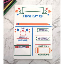 Load image into Gallery viewer, First + Last Day Of School Reversible Sign - My Family Rulers