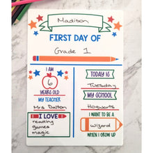 Load image into Gallery viewer, First + Last Day Of School Reversible Sign - My Family Rulers
