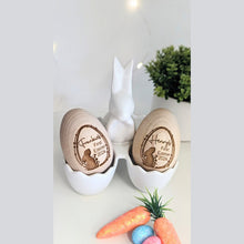 Load image into Gallery viewer, Personalised First Easter Wooden Egg - My Family Rulers