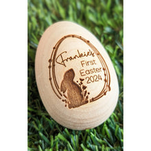 Load image into Gallery viewer, Personalised First Easter Wooden Egg - My Family Rulers