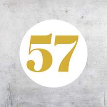 Load image into Gallery viewer, Circle Personalised House Number - All sizes