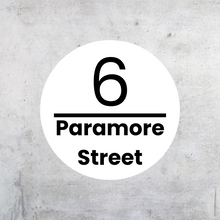 Load image into Gallery viewer, Circle Personalised House Number - All sizes