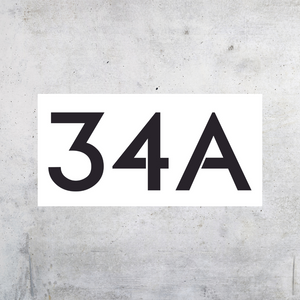 Small Personalised House Number - 200mm x 100mm