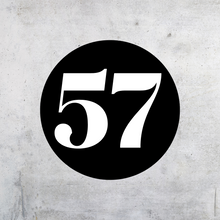 Load image into Gallery viewer, Circle Personalised House Number - All sizes