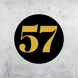Circle Personalised House Number - All sizes