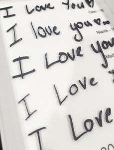 I Love You Handwriting 3D Sign