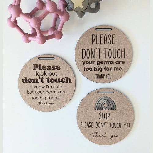 Please Don't Touch Baby Pram Sign - My Family Rulers