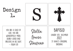 Baptism Block Keepsake – Personalised Gift