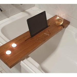 Bath Caddy - Personalised Hardwood - My Family Rulers