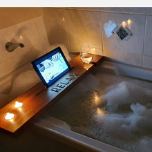Load image into Gallery viewer, Bath Caddy - Personalised Hardwood - My Family Rulers