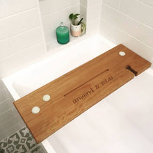 Load image into Gallery viewer, Bath Caddy - Personalised Hardwood - My Family Rulers