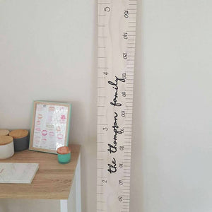 Ruler w/ Both Measurements + Wording - My Family Rulers