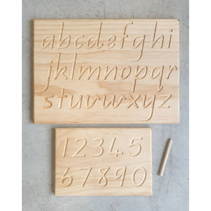 Wooden Number Tracing Board - My Family Rulers