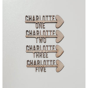 Wooden Milestone Markers - My Family Rulers