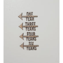 Load image into Gallery viewer, Wooden Milestone Markers - My Family Rulers