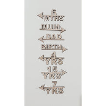 Load image into Gallery viewer, Wooden Milestone Markers - My Family Rulers
