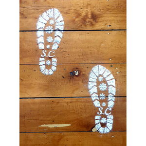 Christmas Time Footprints - My Family Rulers