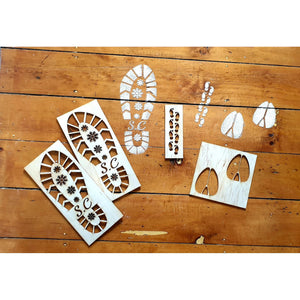 Christmas Time Footprints - My Family Rulers