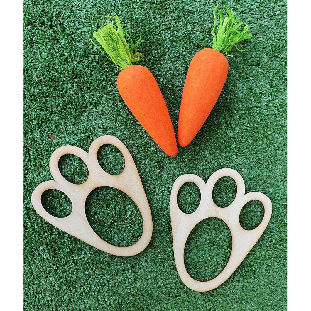Easter Bunny Footprint Stencil - My Family Rulers