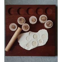 Load image into Gallery viewer, Wooden Playdough Stampers - My Family Rulers