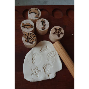 Wooden Playdough Stampers - My Family Rulers