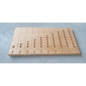 Wooden Counting Board Small - My Family Rulers