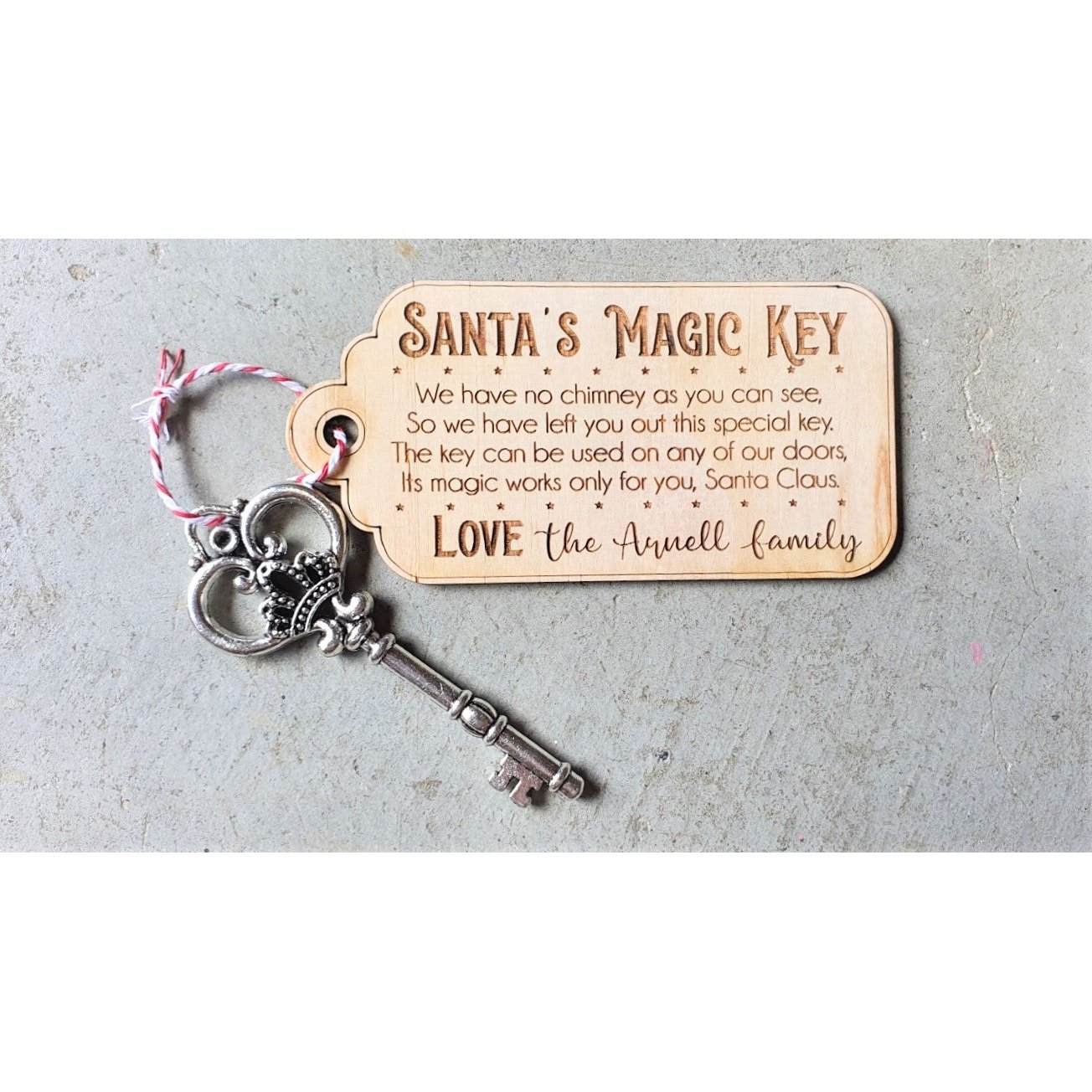 Engraved Products Santa's Magic Key