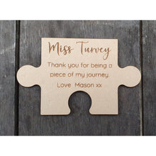 Load image into Gallery viewer, Teacher Gifts - Personalised Puzzle Journey Magnet - My Family Rulers