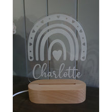 Load image into Gallery viewer, Personalised LED Night Light - Rainbow - My Family Rulers