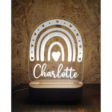 Load image into Gallery viewer, Personalised LED Night Light - Rainbow - My Family Rulers