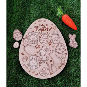 Easter Bunny Puzzle - My Family Rulers