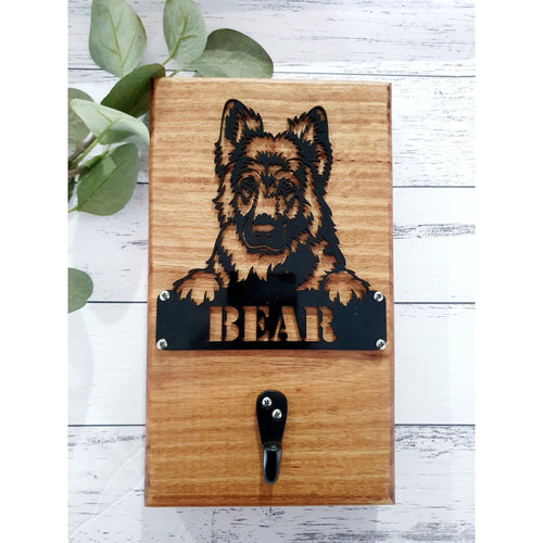 Dog Leash Wall Hanger - Outdoor - Single Hook - My Family Rulers