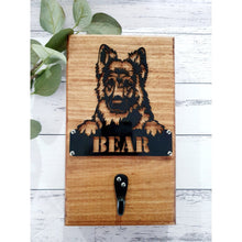 Load image into Gallery viewer, Dog Leash Wall Hanger - Outdoor - Double Hook - My Family Rulers