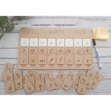 Load image into Gallery viewer, Auslan Alphabet Learning Board - Spell - Write - Sign - My Family Rulers