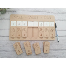 Load image into Gallery viewer, Auslan Alphabet Learning Board - Spell - Write - Sign - My Family Rulers