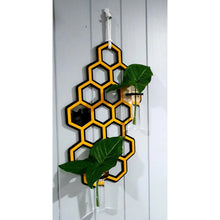 Load image into Gallery viewer, Bee Hive Plant Propagation Wall Station Hanger - My Family Rulers