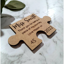 Load image into Gallery viewer, Teacher Gifts - Personalised Puzzle Journey Magnet - My Family Rulers