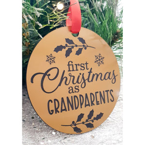 Grandparents First Christmas Bauble - My Family Rulers