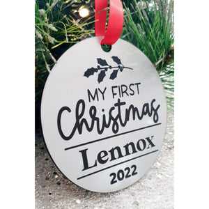 My First Christmas Bauble - My Family Rulers