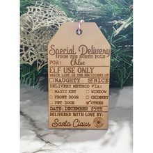 Load image into Gallery viewer, Santa Claus Gift Tag - Pre-Filled - My Family Rulers