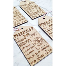 Load image into Gallery viewer, Santa Claus Gift Tag - Pre-Filled - My Family Rulers